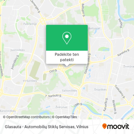 Glasauta - Automobilių Stiklų Servisas žemėlapis