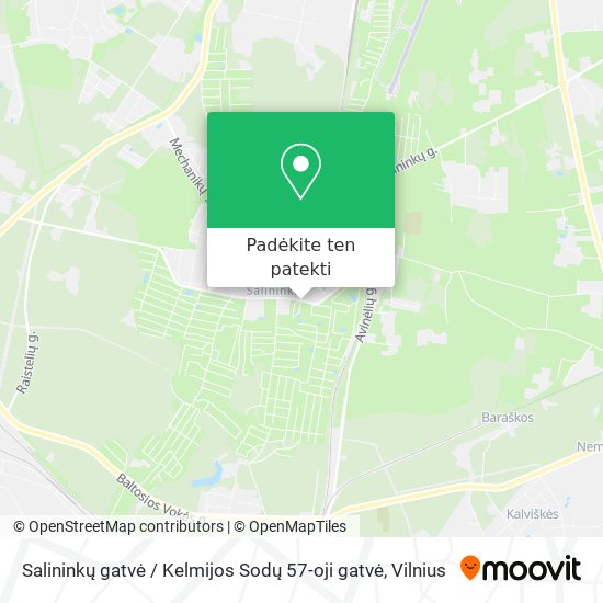 Salininkų gatvė / Kelmijos Sodų 57-oji gatvė žemėlapis