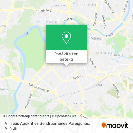 Vilniaus Apskrities Bendruomenės Pareigūnas žemėlapis