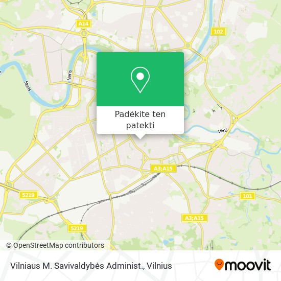 Vilniaus M. Savivaldybės Administ. žemėlapis