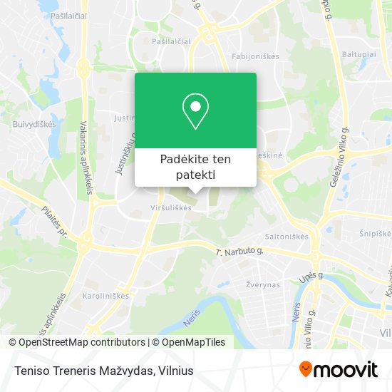 Teniso Treneris Mažvydas žemėlapis
