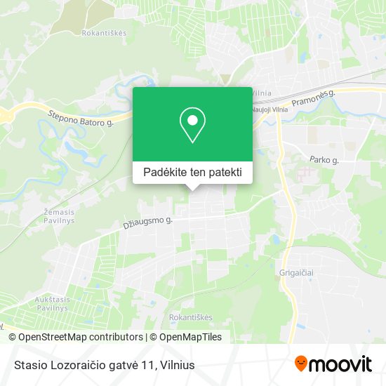 Stasio Lozoraičio gatvė 11 žemėlapis