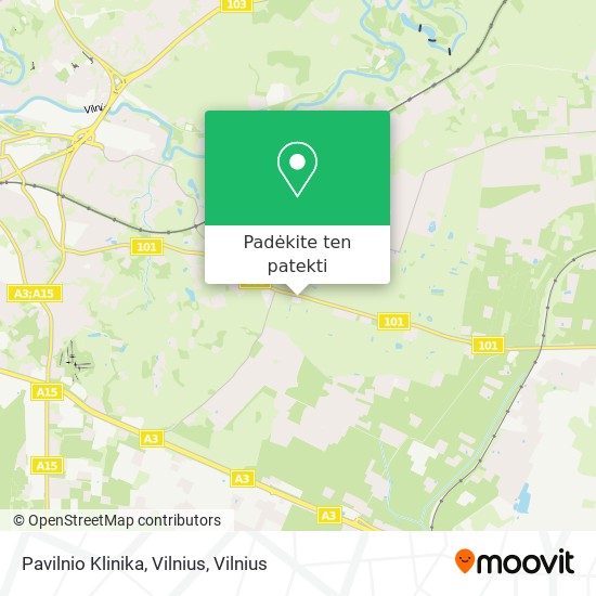 Pavilnio Klinika, Vilnius žemėlapis