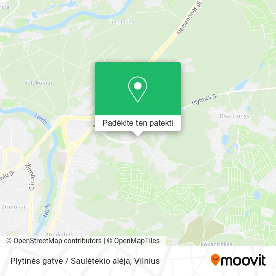 Plytinės gatvė / Saulėtekio alėja žemėlapis