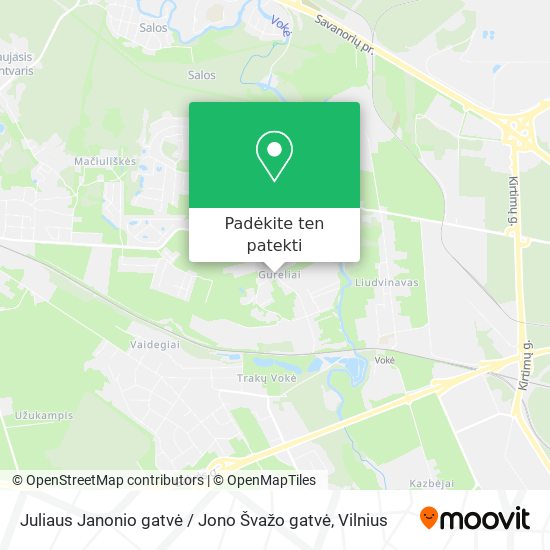 Juliaus Janonio gatvė / Jono Švažo gatvė žemėlapis