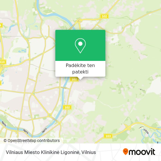 Vilniaus Miesto Klinikinė Ligoninė žemėlapis