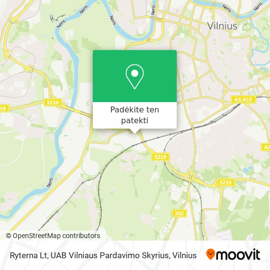 Ryterna Lt, UAB Vilniaus Pardavimo Skyrius žemėlapis