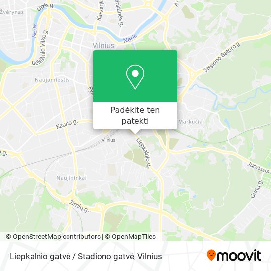 Liepkalnio gatvė / Stadiono gatvė žemėlapis