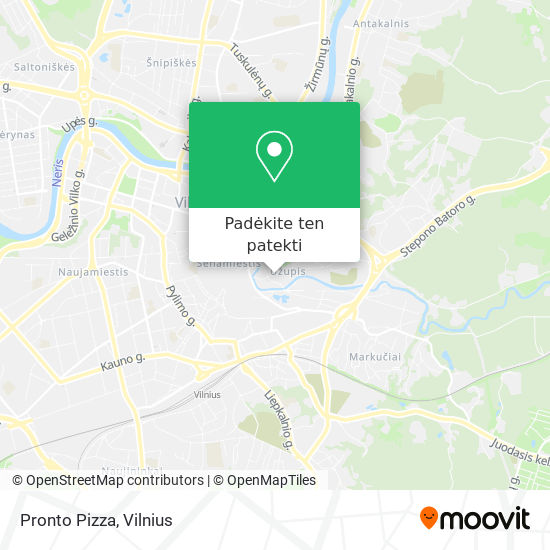 Pronto Pizza žemėlapis