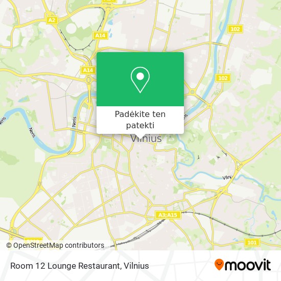 Room 12 Lounge Restaurant žemėlapis