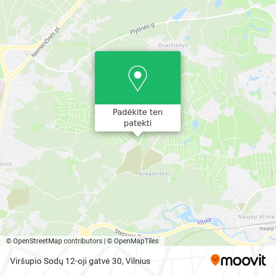 Viršupio Sodų 12-oji gatvė 30 žemėlapis