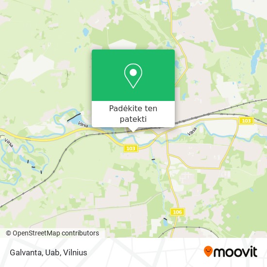 Galvanta, Uab žemėlapis