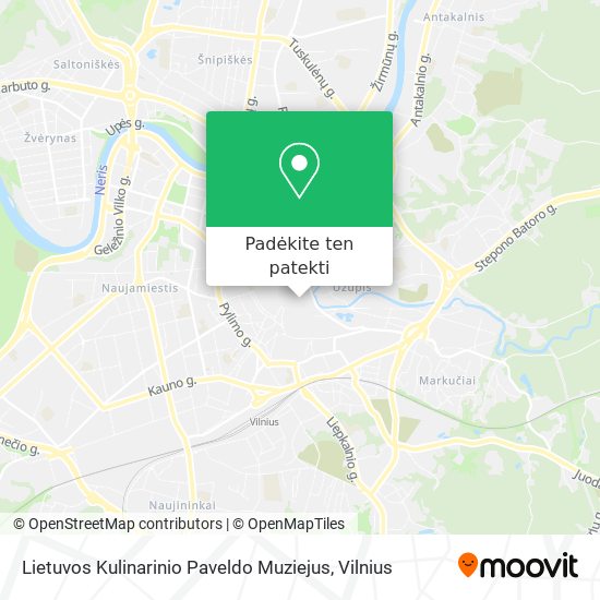 Lietuvos Kulinarinio Paveldo Muziejus žemėlapis