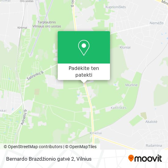 Bernardo Brazdžionio gatvė 2 žemėlapis