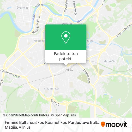 Firminė Baltarusiškos Kosmetikos Parduotuvė Balta Magija žemėlapis