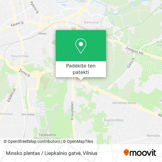 Minsko plentas / Liepkalnio gatvė žemėlapis
