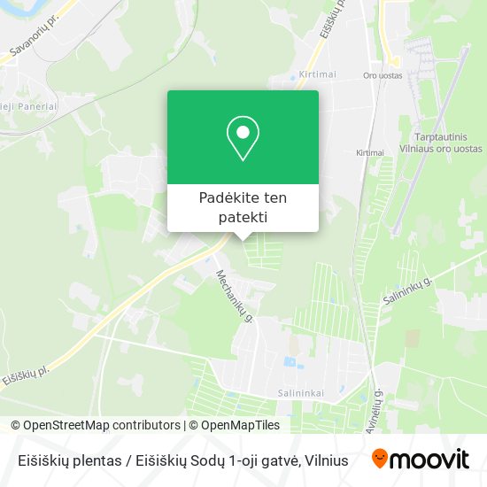 Eišiškių plentas / Eišiškių Sodų 1-oji gatvė žemėlapis