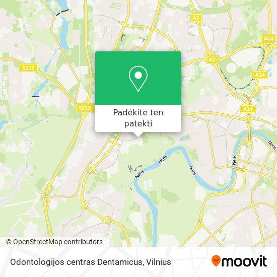 Odontologijos centras Dentamicus žemėlapis