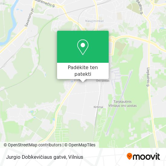 Jurgio Dobkevičiaus gatvė žemėlapis