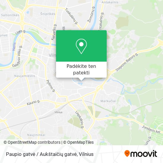 Paupio gatvė / Aukštaičių gatvė žemėlapis