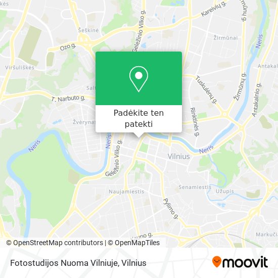 Fotostudijos Nuoma Vilniuje žemėlapis