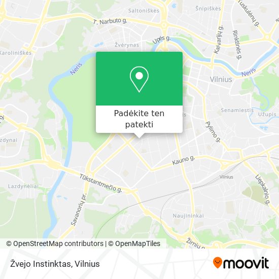 Žvejo Instinktas žemėlapis