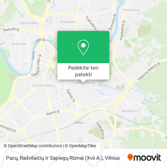 Pacų, Radvilaičių Ir Sapiegų Rūmai (Xvii A.) žemėlapis