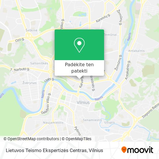 Lietuvos Teismo Ekspertizės Centras žemėlapis