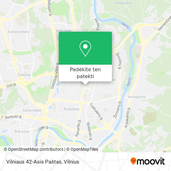Vilniaus 42-Asis Paštas žemėlapis