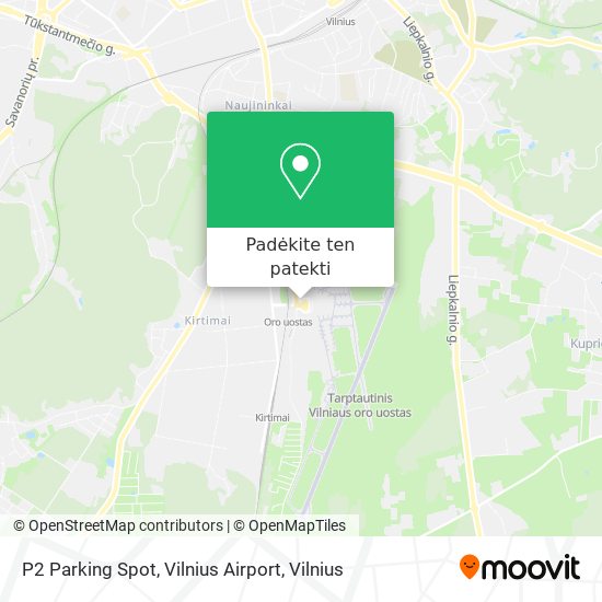 P2 Parking Spot, Vilnius Airport žemėlapis