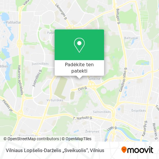 Vilniaus Lopšelis-Darželis „Sveikuolis“ žemėlapis