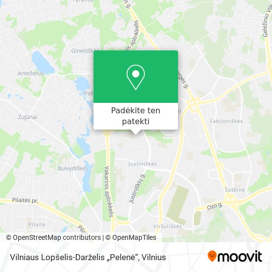 Vilniaus Lopšelis-Darželis „Pelenė“ žemėlapis