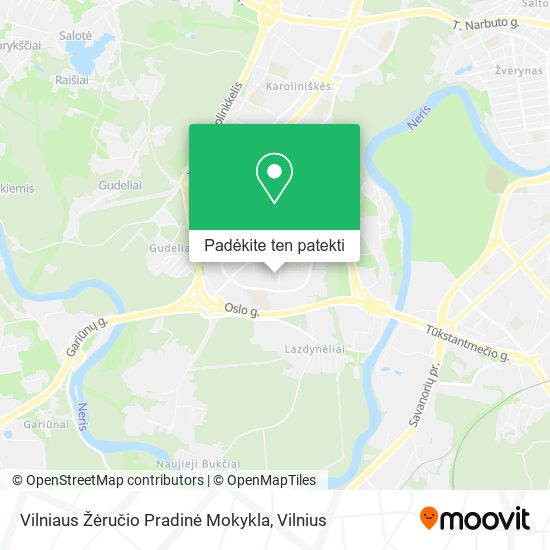 Vilniaus Žėručio Pradinė Mokykla žemėlapis