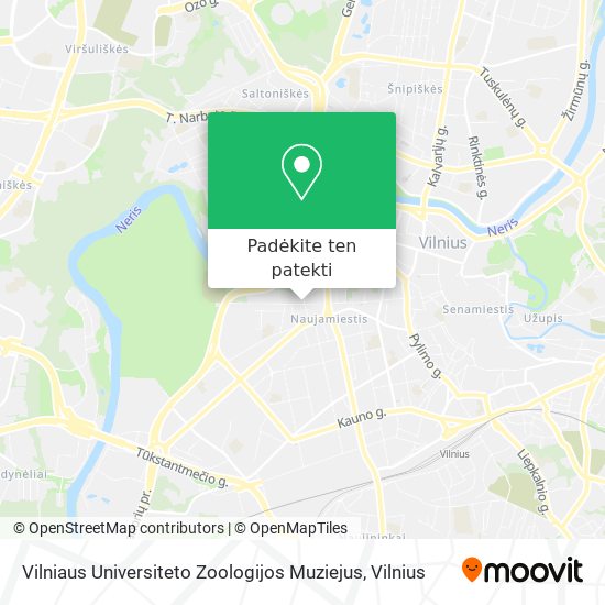 Vilniaus Universiteto Zoologijos Muziejus žemėlapis