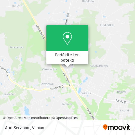 Apd Servisas. žemėlapis