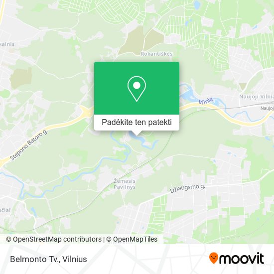 Belmonto Tv. žemėlapis