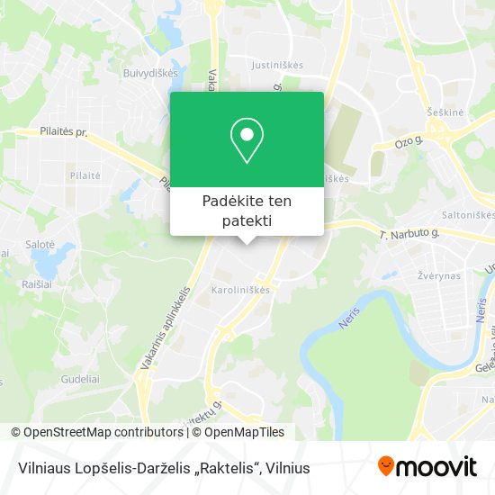Vilniaus Lopšelis-Darželis „Raktelis“ žemėlapis