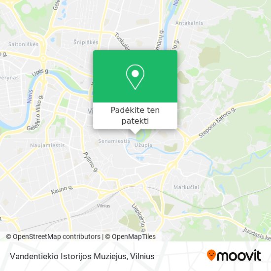 Vandentiekio Istorijos Muziejus žemėlapis