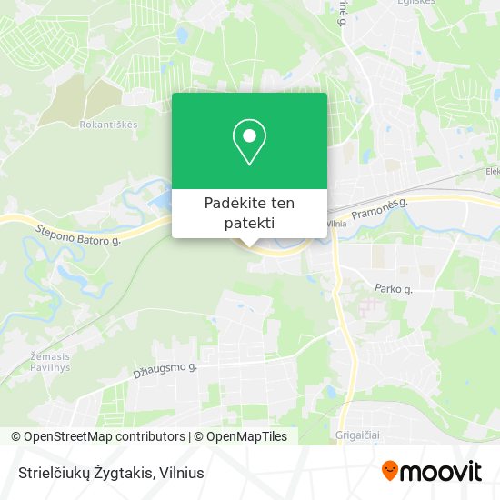 Strielčiukų Žygtakis žemėlapis