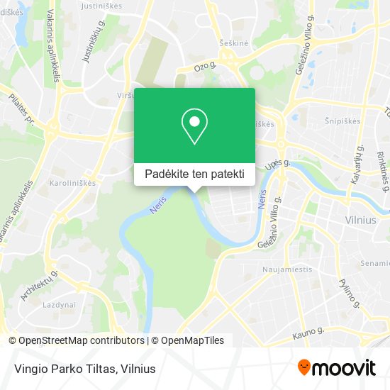 Vingio Parko Tiltas žemėlapis