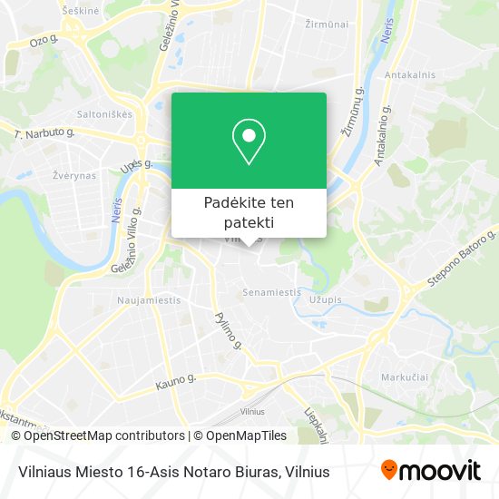 Vilniaus Miesto 16-Asis Notaro Biuras žemėlapis