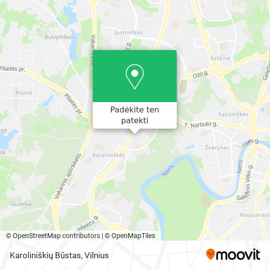 Karoliniškių Būstas žemėlapis