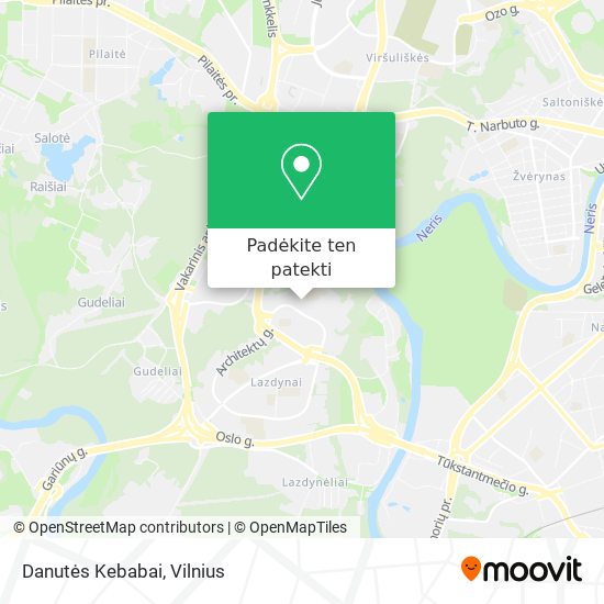 Danutės Kebabai žemėlapis