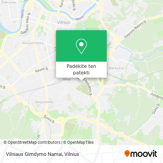 Vilniaus Gimdymo Namai žemėlapis