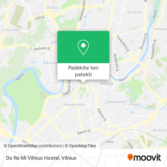 Do Re Mi Vilnius Hostel žemėlapis