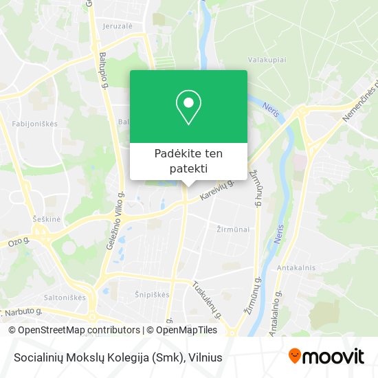 Socialinių Mokslų Kolegija (Smk) žemėlapis