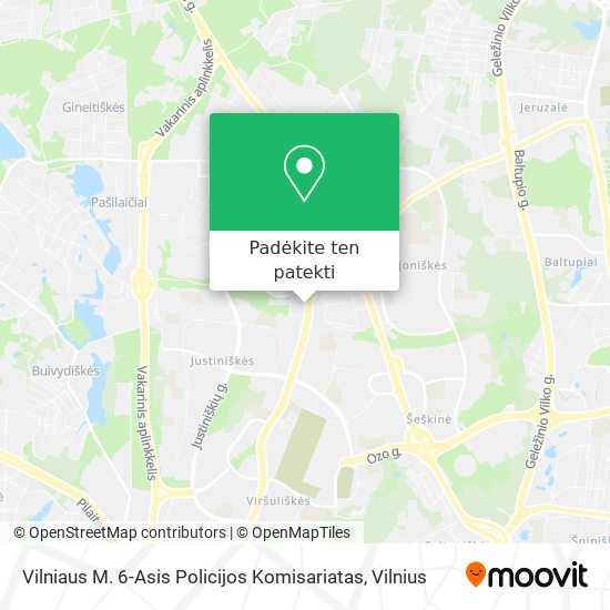 Vilniaus M. 6-Asis Policijos Komisariatas žemėlapis