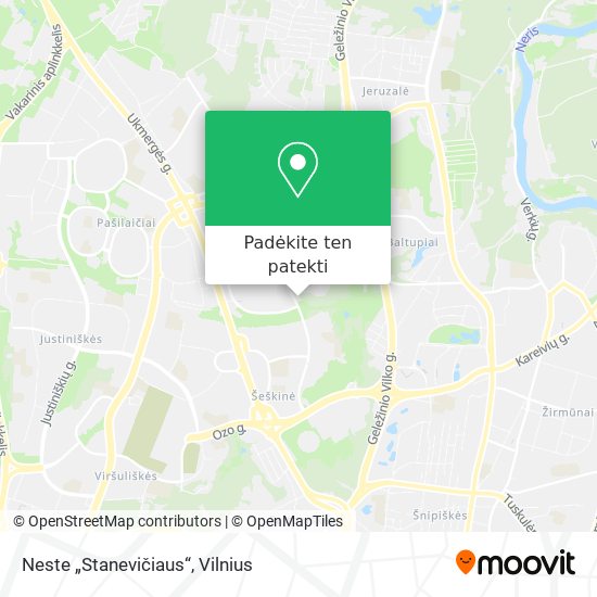 Neste „Stanevičiaus“ žemėlapis
