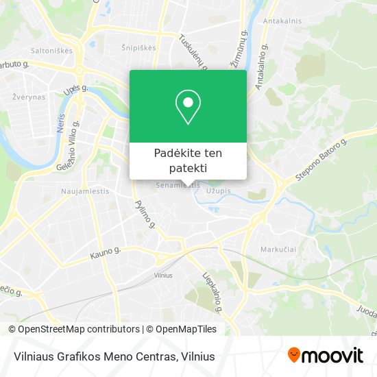 Vilniaus Grafikos Meno Centras žemėlapis