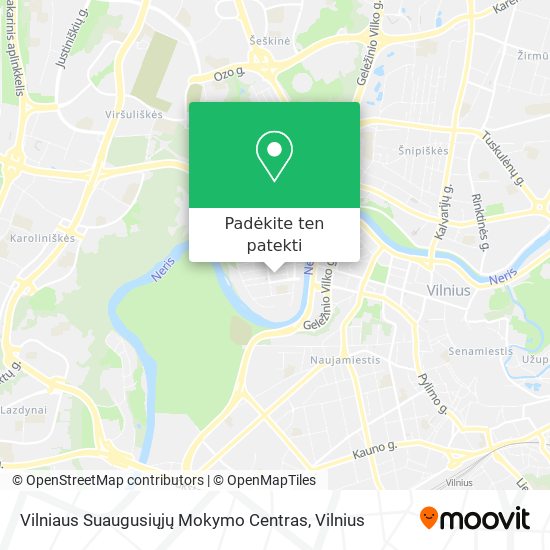 Vilniaus Suaugusiųjų Mokymo Centras žemėlapis
